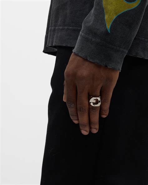 Givenchy Men's G Chain Signet Ring 